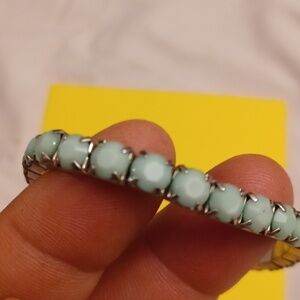 Pale Green Stretchy Stone Bracelet